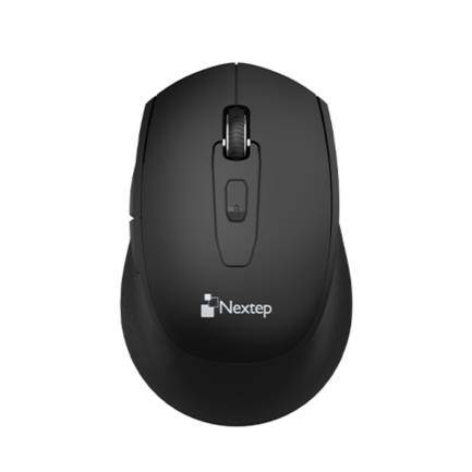 Mouse Nextep Inalámbrico NE-410X USB 1600 dpi Batería Incluida AA Color Negro alcance 10 mts - Mouse Nextep Inalámbrico NE-410X USB 1600 dpi Batería Incluida AA Color Negro alcance 10 mts -